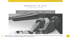 Desktop Screenshot of kampmeier-tietz.de